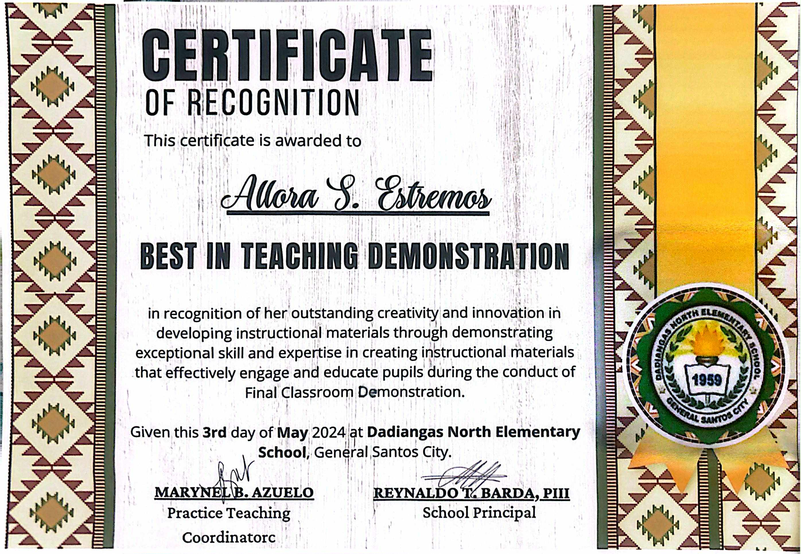 TEACHING DEMONSTRATION