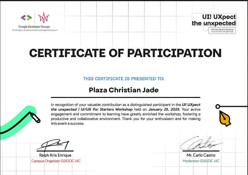 UI! UXpect the Unexpected | UI/UX for Starters Workshop