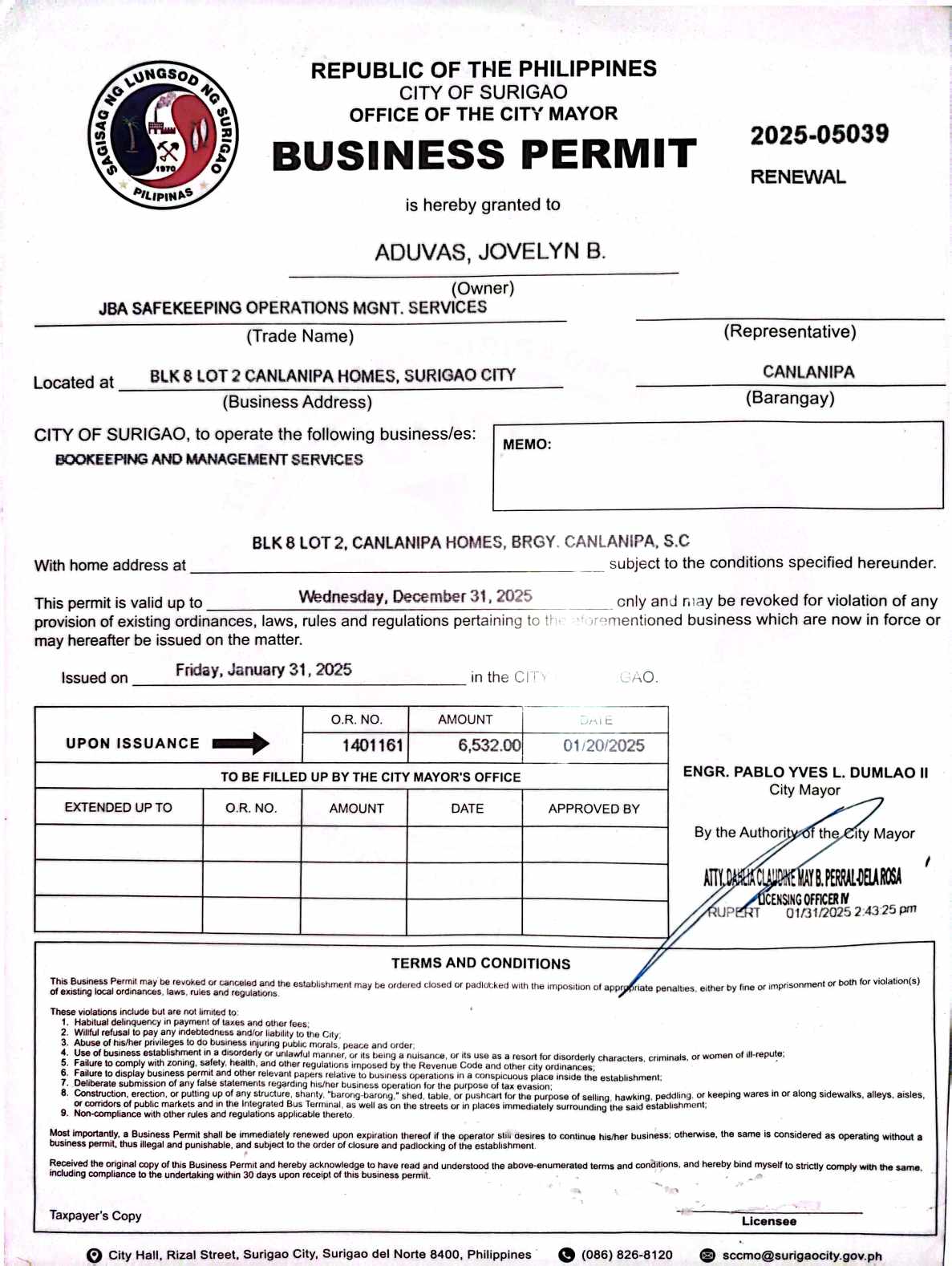 Business Permit 2025
