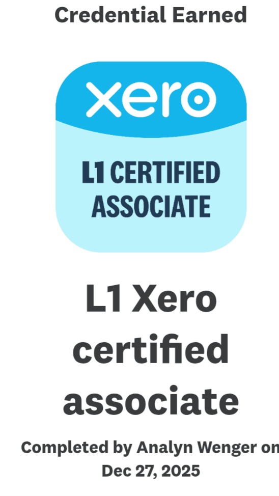 L1 xero certified associate