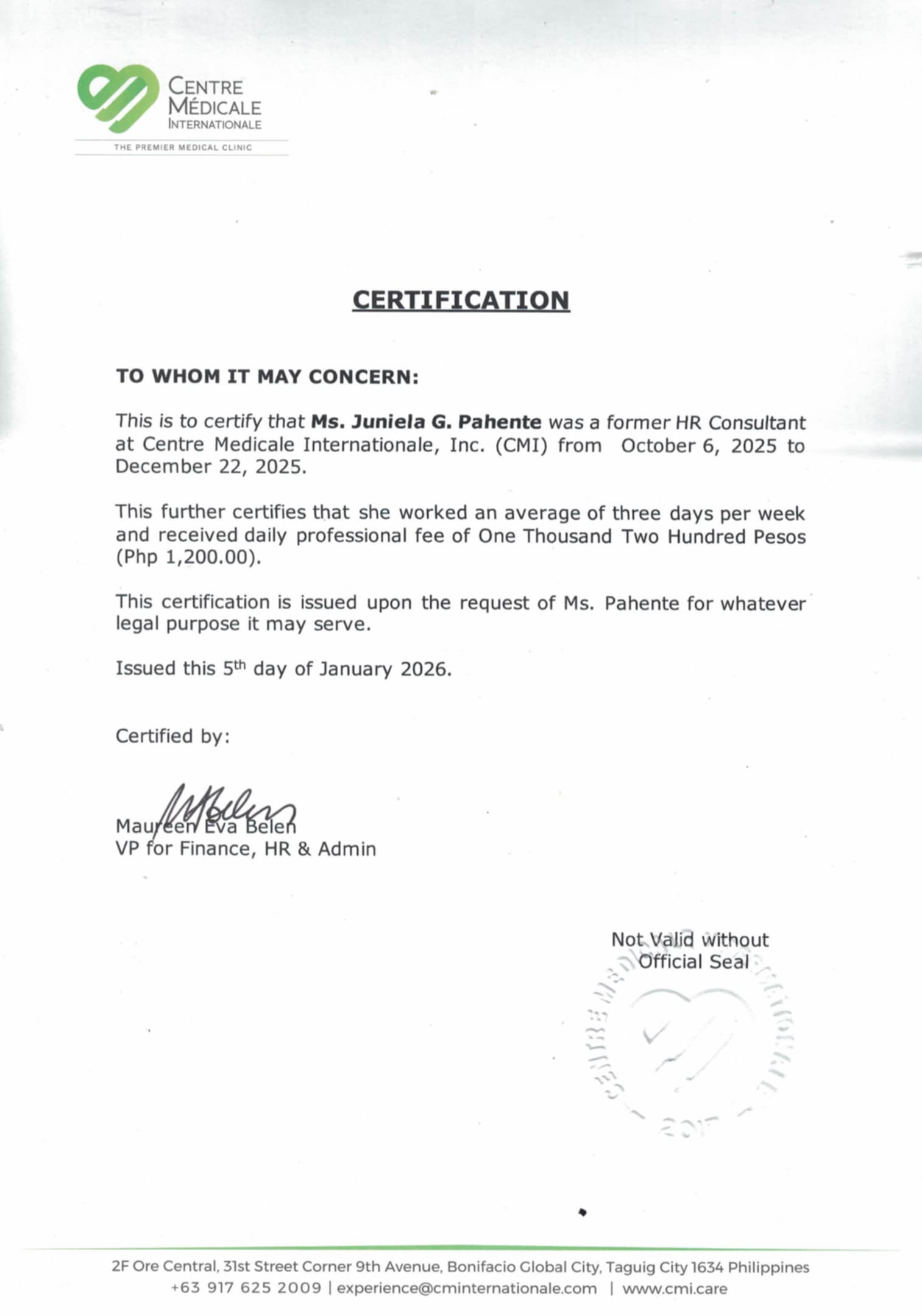 CMI_HR Consultant Cert