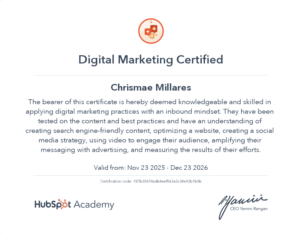 HubSpot Academy Digital Marketing