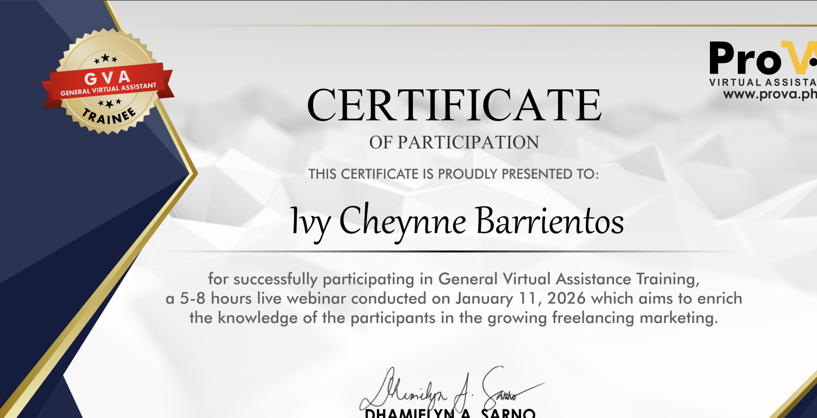 General Virtual Assistance