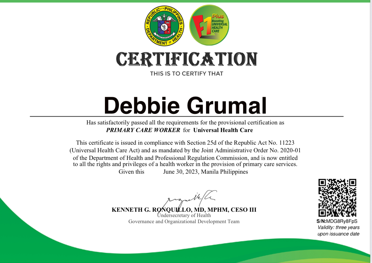 Primary Care Worker for Universal Health