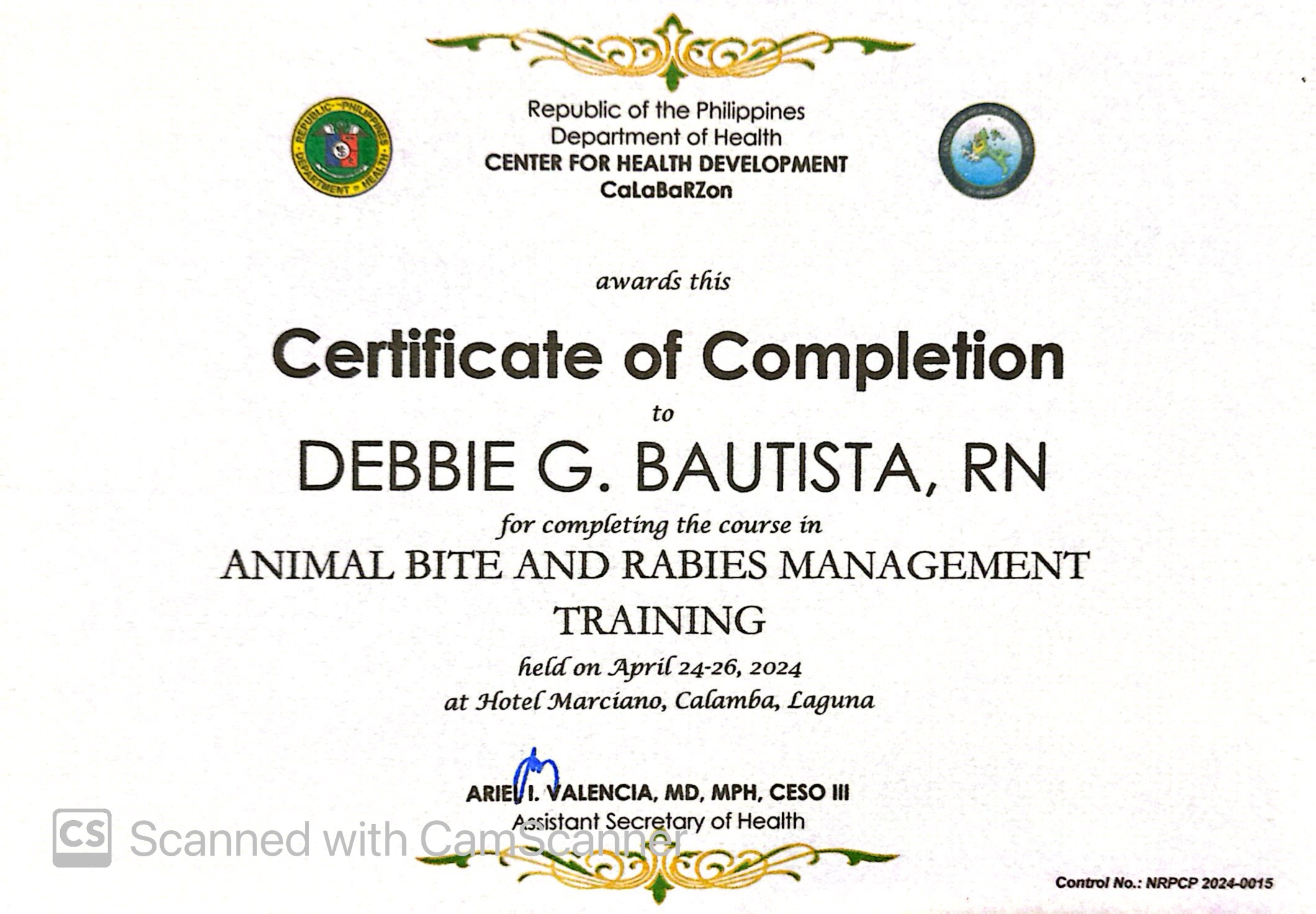 Animal Bite and Rabies Management Training